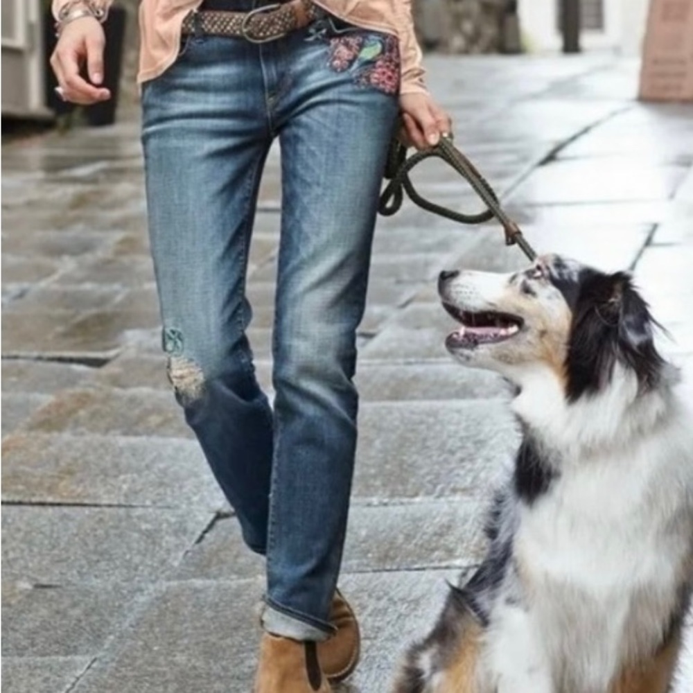 Bluebird of Happiness Driftwood Audrey Jeans from Sundance